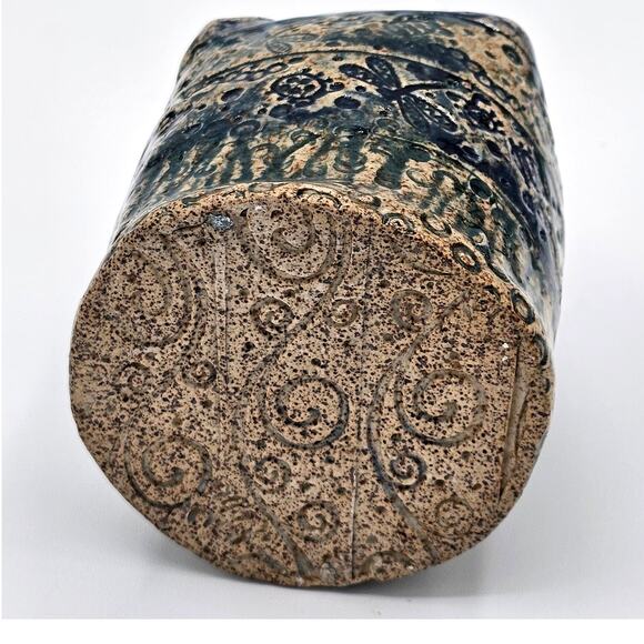 Artisan Studio Pottery Soap Lotion Pump Dispenser Textured Stoneware New - Picture 4 of 7